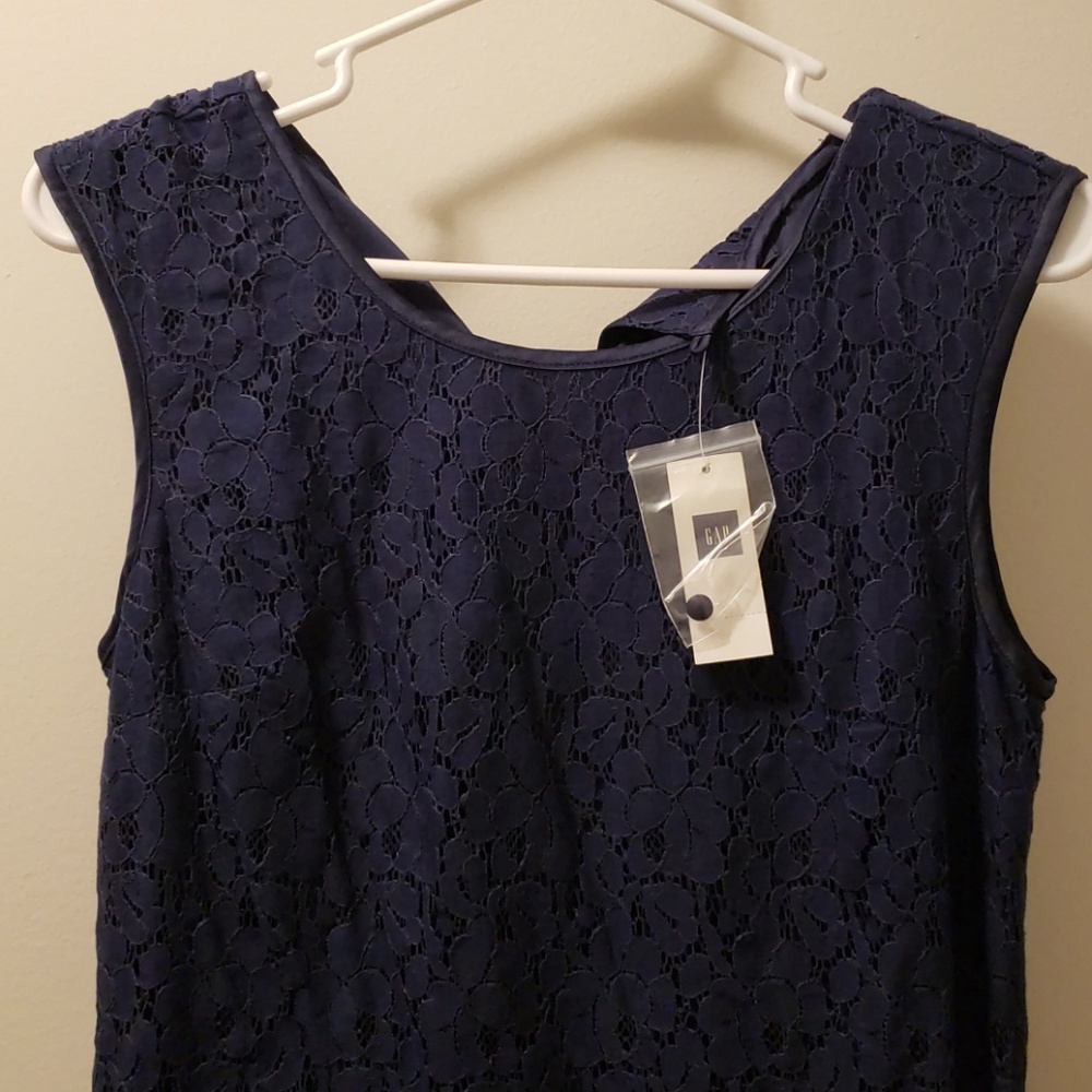 Blue lace dress